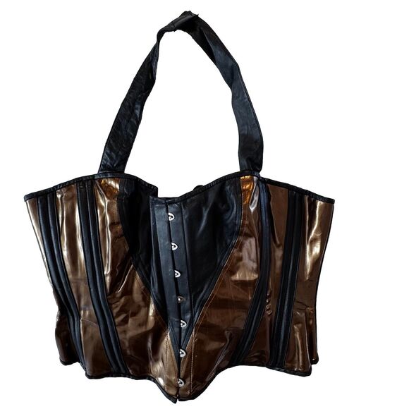 HourGlass Corsetry Corset Womens Leather Size 4XL Goth Heavy